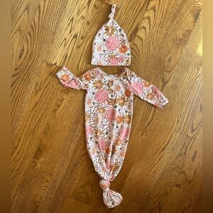 Caden Lane Gown & Hat Set